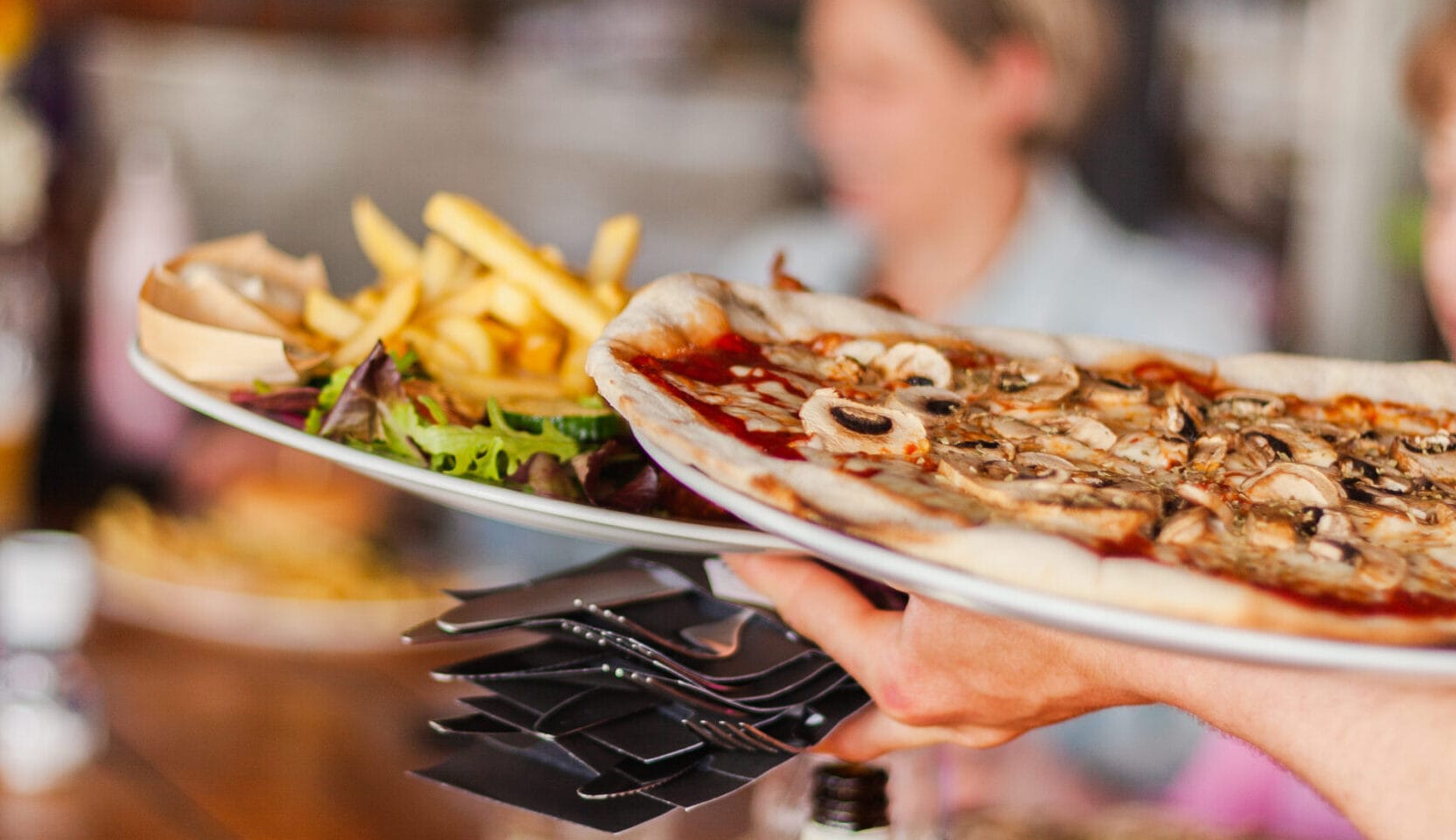 bord met menu opties van de kaart
