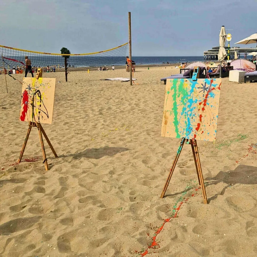 workshop verf gooien