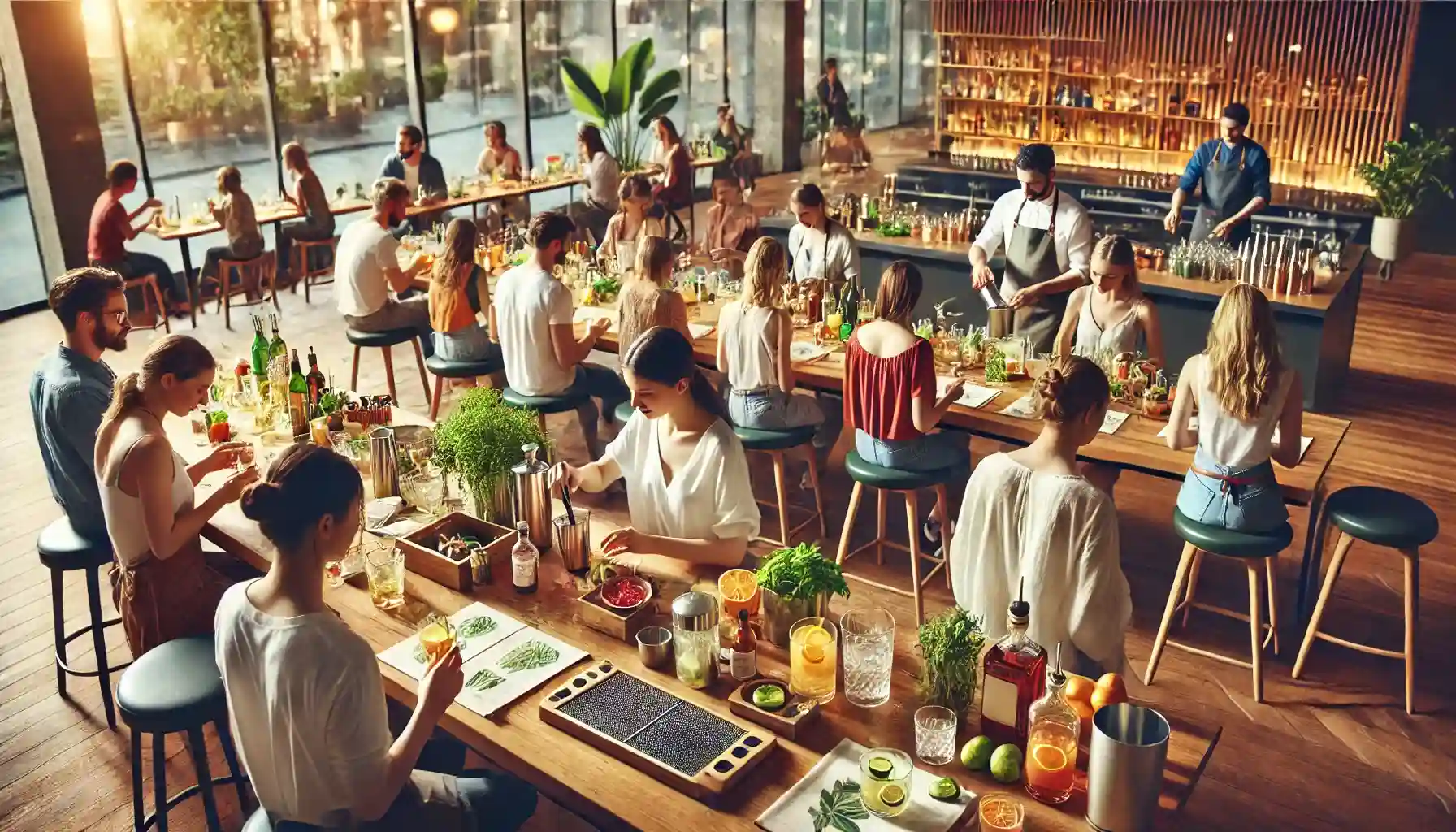 cocktail workshop indooruitjes in Scheveningen